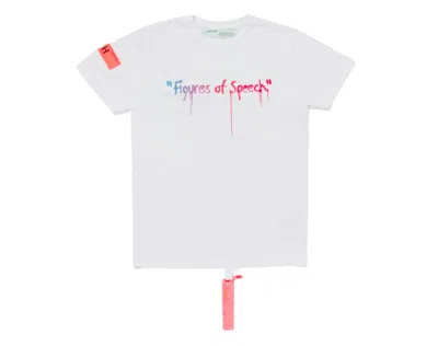 Pre-owned Virgil Abloh Men's  X Simon Brown Off Mca Figures Of Speech #25 Tee Shirt In White