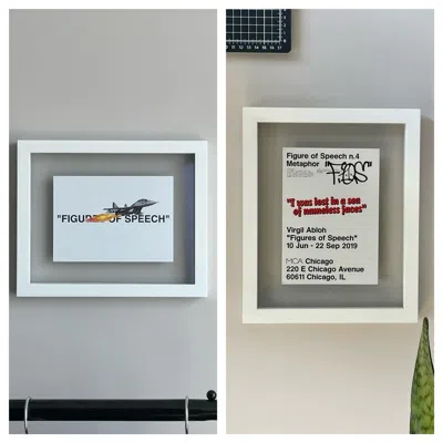Pre-owned Virgil Abloh Set Of 2 -  Jet & Metaphor Posters In White