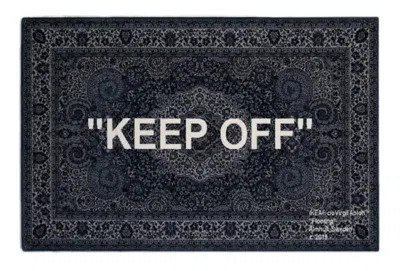 Pre-owned Virgil Abloh X Ikea "keep Off" Rug 200x300 Cm Grey/white