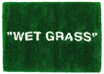 Pre-owned Virgil Abloh X Ikea Markerad "wet Grass" Rug 195x133 Cm Green
