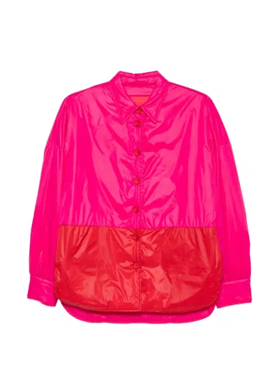 Virginia Bizzi Colour-block Padded Coat In Multi