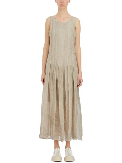 Virginia Bizzi Dress Lined In Muslin In Neutral