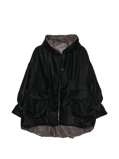 Virginia Bizzi Reversible Velvet Jacket In Black