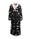 Virginia Bizzi Woman Coat Black Size 8 Polyester, Viscose