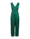 Virginia Bizzi Woman Jumpsuit Green Size 12 Polyester