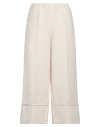 Virginia Bizzi Woman Pants Ivory Size 6 Polyester In White
