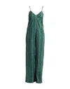 Virna Drò® Virna Drò Woman Jumpsuit Green Size 1 Cotton, Elastane