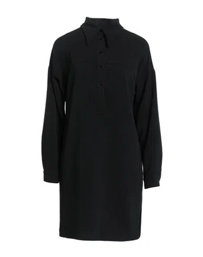 Virna Drò® Virna Drò Woman Mini Dress Black Size 6 Polyester, Elastane