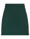 Virna Drò® Virna Drò Woman Mini Skirt Dark Green Size 6 Polyester, Polyurethane, Elastane In Green
