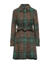 Virna Drò® Virna Drò Woman Overcoat & Trench Coat Brown Size 8 Wool, Polyamide In Brown