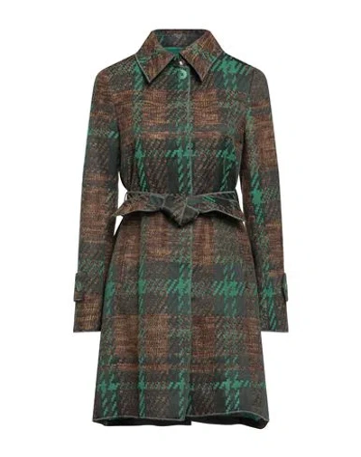 Virna Drò® Virna Drò Woman Overcoat & Trench Coat Brown Size 8 Wool, Polyamide