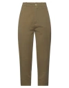 Virna Drò® Virna Drò Woman Pants Military Green Size 6 Cotton, Elastane