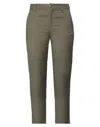 Virna Drò® Virna Drò Woman Pants Military Green Size 8 Linen, Viscose In Green