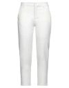 Virna Drò® Virna Drò Woman Pants White Size 8 Polyester, Viscose, Elastane
