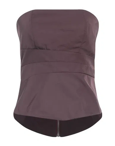 Virna Drò® Virna Drò Woman Top Deep Purple Size 10 Polyester