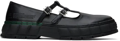 Viron Black 2001 Apple Mary Jane Loafers In 990 Black