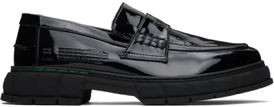 Viron Black Progres Loafers In 990 Black