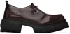 Viron Burgundy Carne Bollente Edition New Order Oxfords In 490 Burgundy