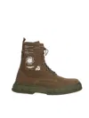 Viron Canvas Boots In Brown
