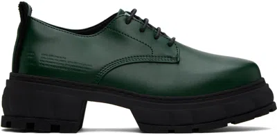 Viron Ssense Exclusive Green Alter Derbys In 590 Forest Green