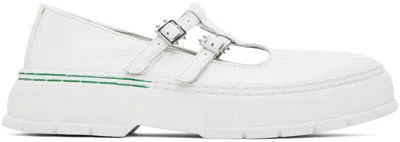 Viron White 2001 Apple Mary Jane Loafers In 100 White