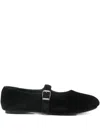 Virreina Strap Ballet Flats In Black