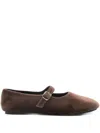 Virreina Strap Ballet Flats In Brown