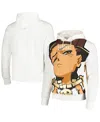 Virtual Thread Unisex White The Boondocks Big Face Riley Pullover Hoodie In White