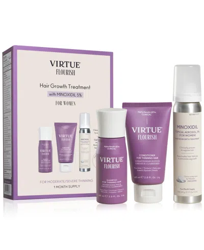 VIRTUE 3-PC. TRIAL-SIZE HAIR GROWTH TREATMENT SET