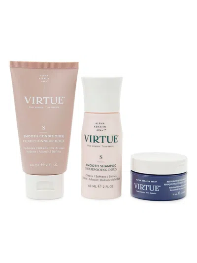Virtue Women's 3-piece Hair Care Set In White