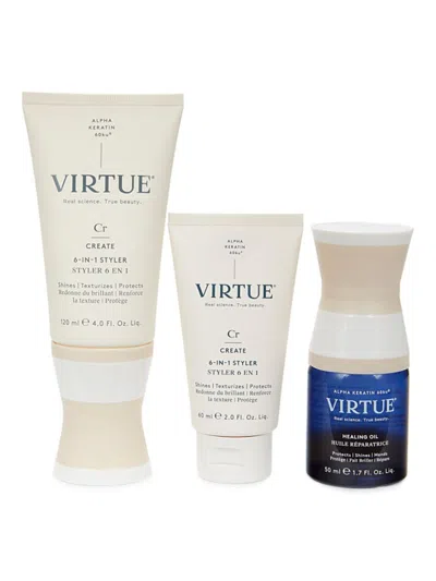 Virtue Women's 3-piece Style & Strengthen Kit In Cream