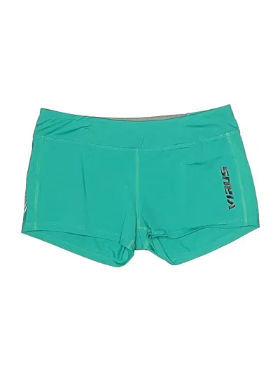 Pre-owned Virus Action Sport Performance Athletic Shorts In Green