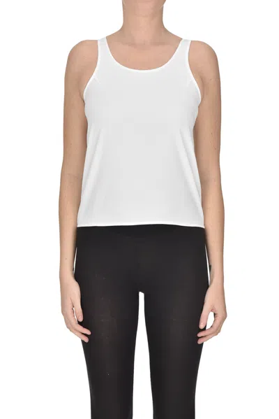 Vis-a-vis Crepè Top In White
