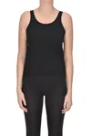 Vis-a-vis Cropped Crepè Top In Black