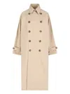 VIS-A-VIS DOUBLE-BREASTED TRENCH COAT