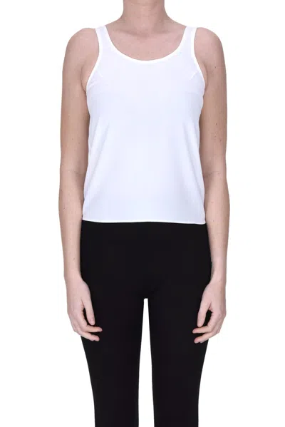 Vis-a-vis Flared Tank Top In Ivory