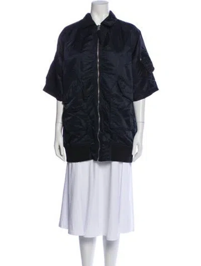 Pre-owned Vis-a-vis Nylon Jacket In Blue