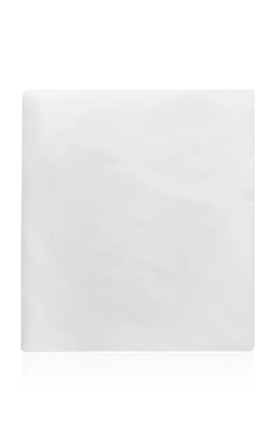 Vis-a-vis Paris 1930 Satin King Fitted Sheet In White