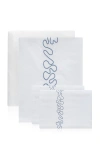 Vis-a-vis Paris Abyss Percale King Bedding Set In Blue