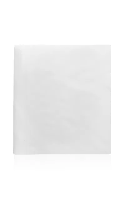 Vis-a-vis Paris Blossom Satin Queen Fitted Sheet In White