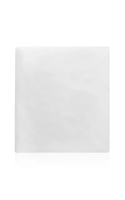 Vis-a-vis Paris Les Pois Satin Queen Fitted Sheet In White