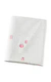 Vis-a-vis Paris Petales De Rose King Cotton Satin Top Sheet In Pink