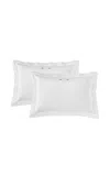 Vis-a-vis Paris Suite Set-of-two Standard Cotton Percale Rectangular Pillowcases In Blue