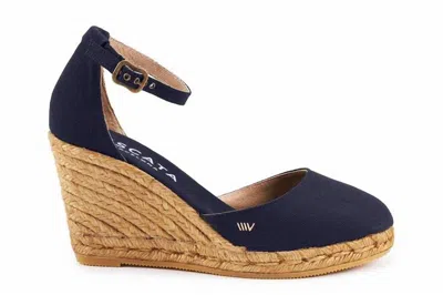 Viscata Barcelona Women's Estartit Espadrilles Wedges In Black