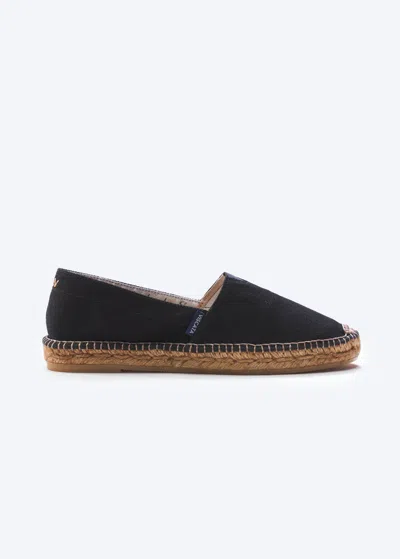 Viscata Barceloneta Canvas Espadrille Flats In Black