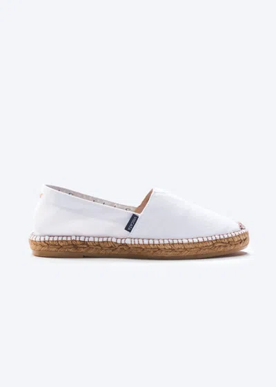 Viscata Barceloneta Canvas Espadrille Flats In White
