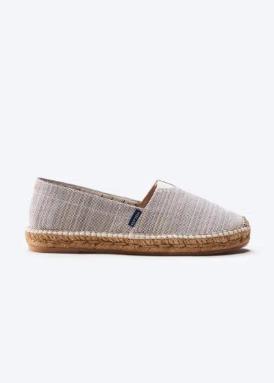 Viscata Barceloneta Limited Edition Kuba Canvas Espadrille Flats In Gray