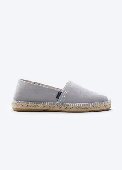 Viscata Begur Canvas Men's Espadrille Flats In Gray