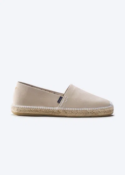 Viscata Begur Canvas Men's Espadrille Flats In Neutral