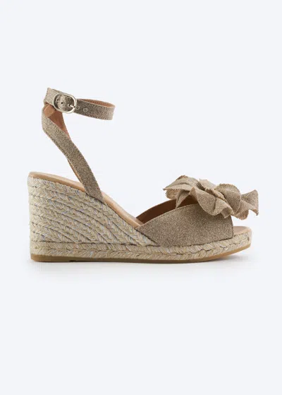 Viscata Berta Espadrille Sandal Wedges In Brown